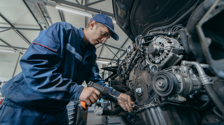 Automotive engine and repair work